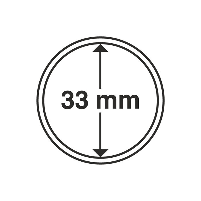 Капсула для монет 33 мм SAFE