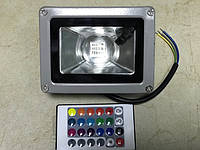 Светодиодный линзованый прожектор RGB SL9-21L 10 Вт пульт в комплекте 220V IP65 Код.59774