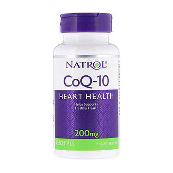 Коензим Q10 Натрол / Natrol CoQ-10 200 mg (45 softgels)