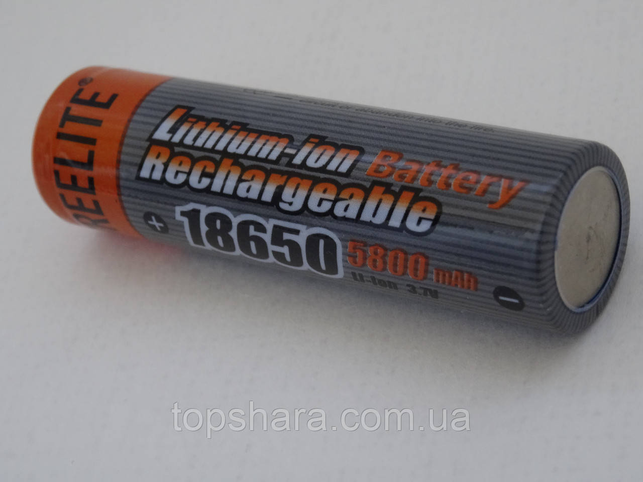 Акумулятор 18650, Greelite, 5800mAh, плоский плюс, фото 1