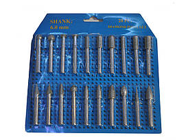 Набір алмазних борів 6х60 мм. 20шт. (велика фракція)