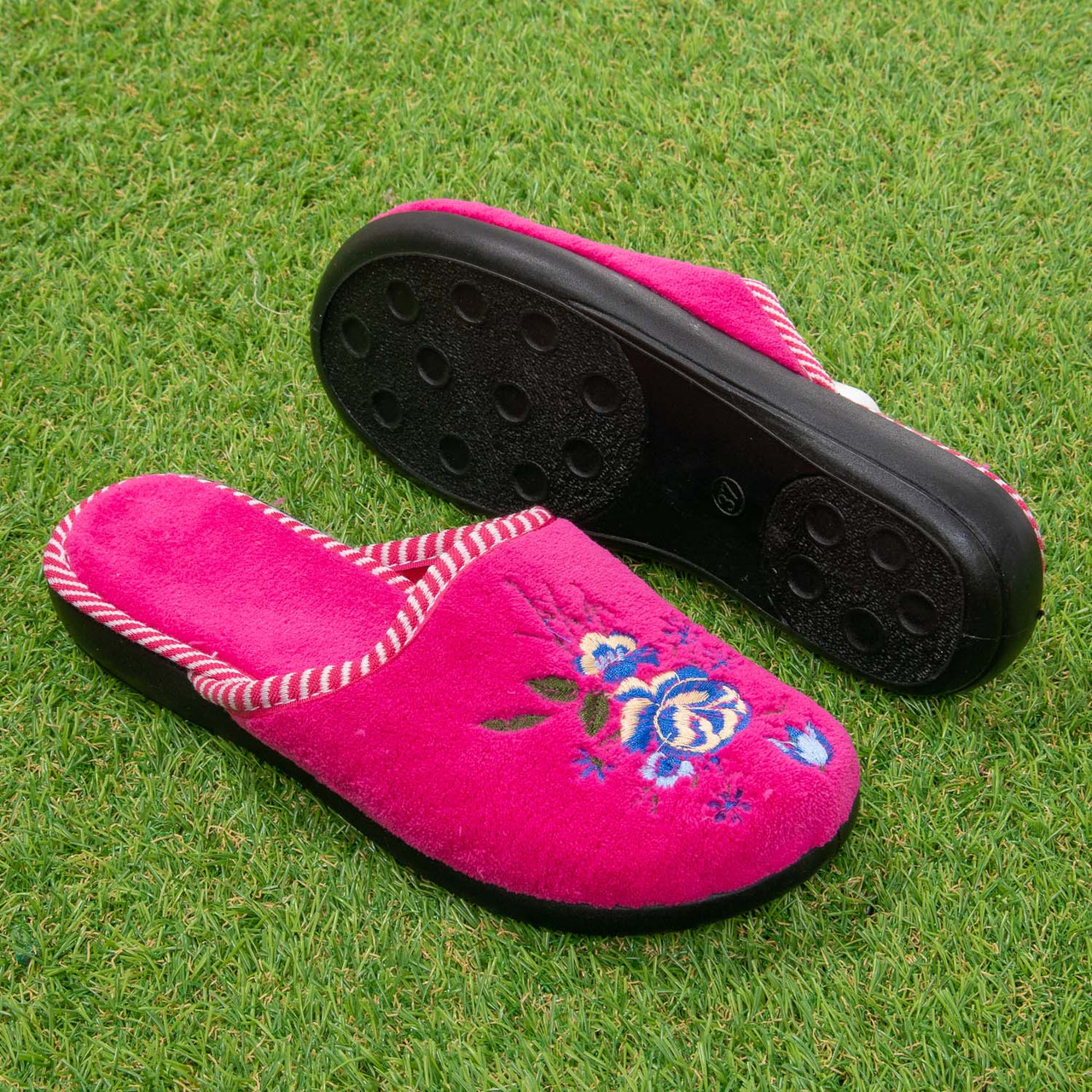 Махрові домашні капці Tellus 03-02PI рожеві, фото 1