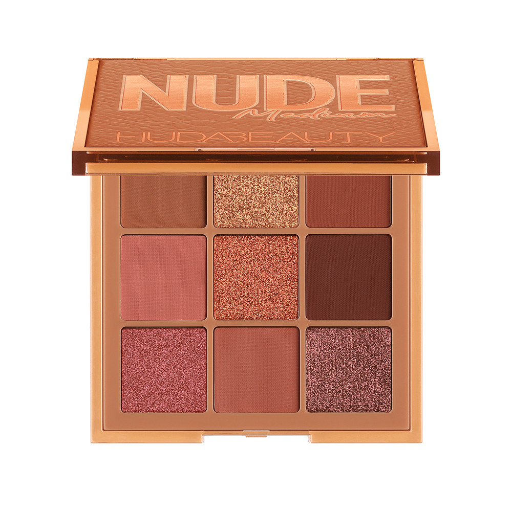 Палетка тіней для повік Huda Beauty Nude Obsessions Eyeshadow Palette — Medium 10g (6291106034271)
