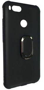 Чохол силіконовий TPU з підставкою для Xiaomi Mi A1 / Mi 5X Black (сяомі ксіоми мі а1 / мі 5 ікс)