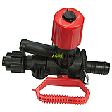 Кран розподілювача польового обприскувача Agroplast Кран регулятора тиску обприскувача Агропласт, фото 2