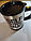 Чашка кухоль заважавка на батарейках міксер з моторчиком чорна self stirring mug для кави, фото 2