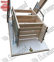 Сходи Bukwood (бук 100%) Luxe MINI (90х80) (90х90) (100х80) (100х90), фото 3