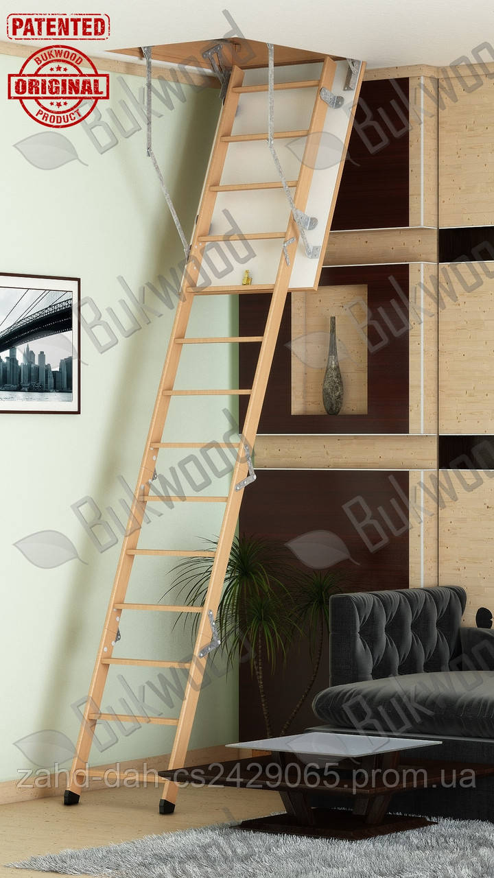 Сходи Bukwood (бук 100%) Luxe MINI (90х80) (90х90) (100х80) (100х90)