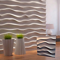 Декоративна 3д панель "Ефір" для оздоблювальних робіт і для декорування стін 50х50см