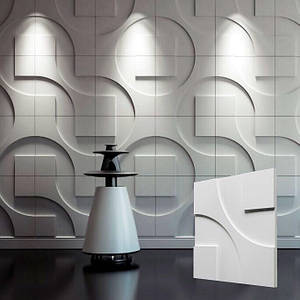 Декоративна 3д панель "Техно" для опоряджувальних робіт на стінах 50x50 см