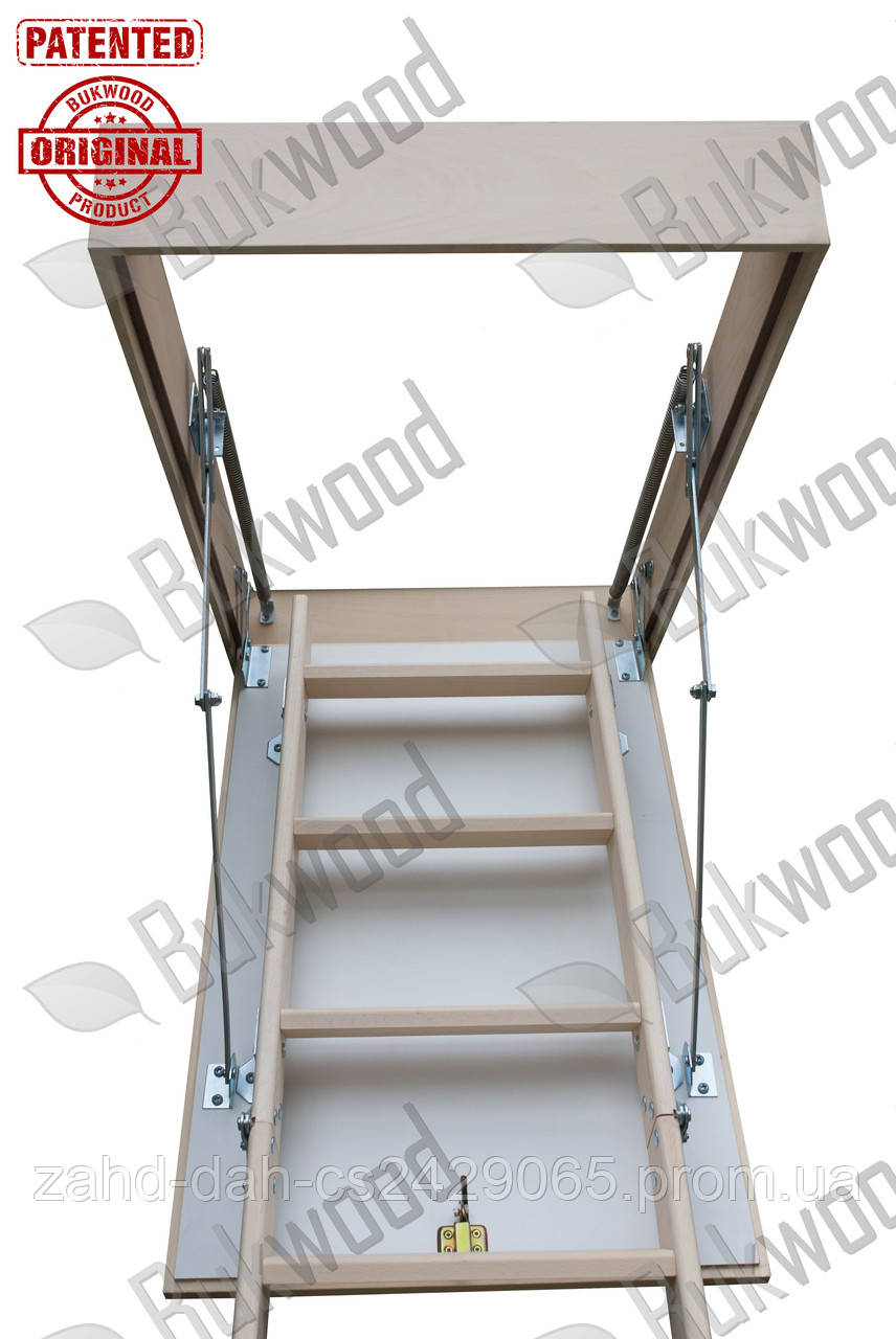 Сходи Bukwood (бук 100%) Luxe MINI METAL (80х60) (80х70)(80х80) (80х90)(90x60)(90x70)(100x60)(100x70)