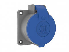 Розетка БП1-1402-2410 станкова з кришкою (Поліамід 6) BEMIS 1 * 16А IP44