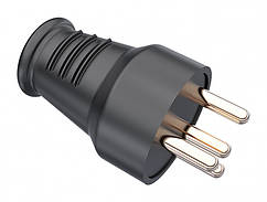 Вилка силова переносна BEMIS 3P + N 380-415В 25А каучук IP44, ВК 1-2504-4011