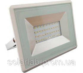 Прожектор вуличний LED V-TAC, 30W, SKU-458, Samsung CHIP, 230V, 4500К, д-до осо-сті і зниж-ня, білий