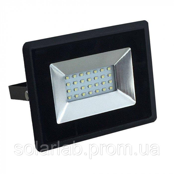 Прожектор вуличний LED V-TAC, 20W, SKU-5946, E-series, 230V, 3000К, чорний