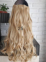 Волосы на заколках песочный блонд25