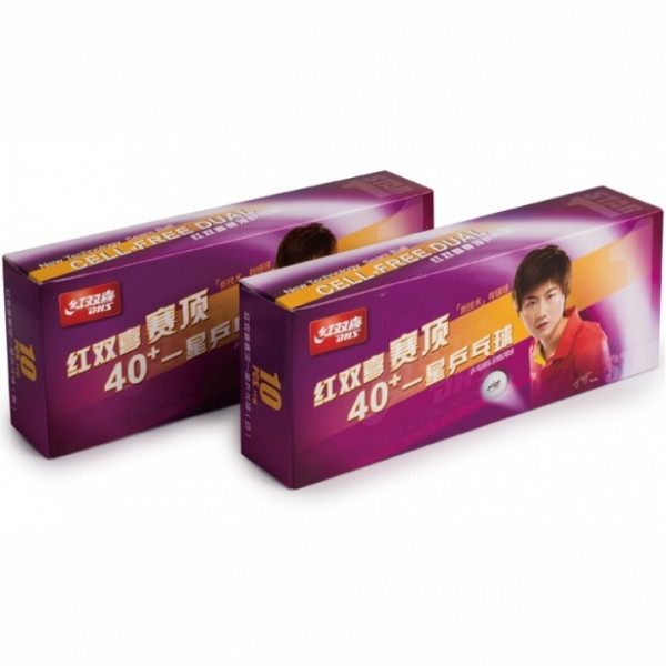 М'ячі для настільного тенісу DHS 1* 40+ (10 шт)