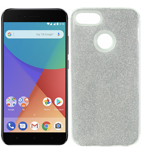 Чохол силіконовий з блискітками для Xiaomi Mi A1 / Mi 5X white (сяомі ксіоми мі а1 / мі 5 ікс)