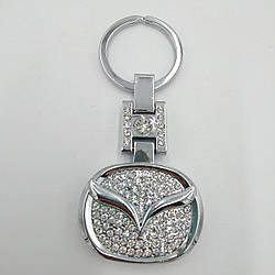 Брелок для ключів з логотипом автомобіля Mazda і стразами