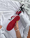 Жіночі кросівки Nike Air Jordan Retro 1 High Red Black OV червоні осінь-весна повсякденні. Живе фото. топ, фото 9