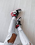 Жіночі кросівки Nike Air Jordan Retro 1 High Red Black OV червоні осінь-весна повсякденні. Живе фото. топ, фото 4