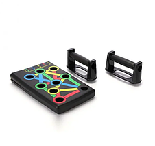 Спортивна дошка Push Up Rack Board платформа для віджимання з різними схопленнями від підлоги для чоловіків і жінок, фото 5
