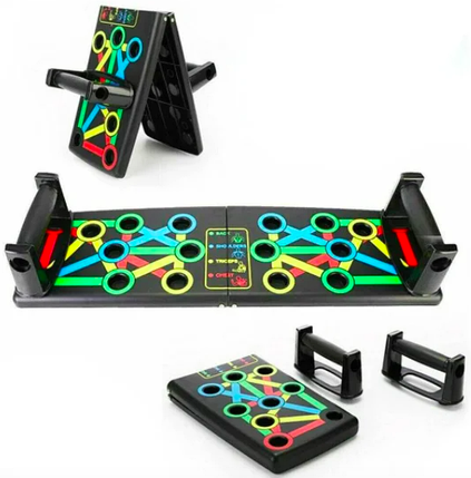 Спортивна дошка Push Up Rack Board платформа для віджимання з різними схопленнями від підлоги для чоловіків і жінок, фото 3