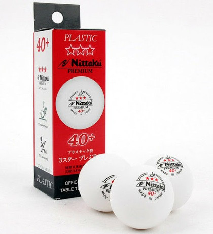 Мячи для настольного тенниса Nittaku Premium 40+ ITTF (3 шт)
