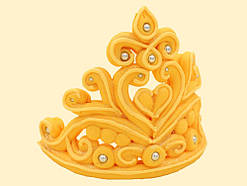 Корона з мастики Жовта