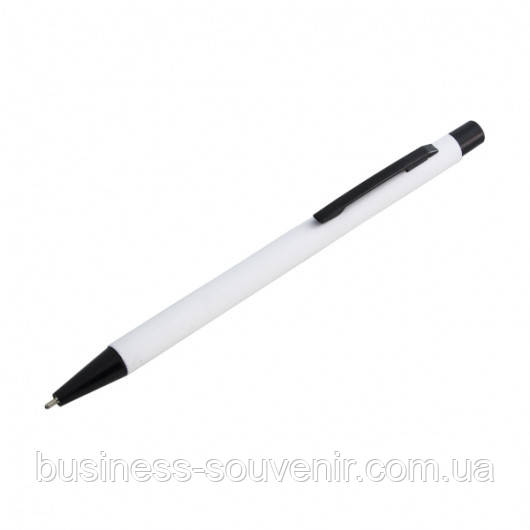 Металева ручка ARIA з покриттям soft touch і дзеркальним логотипом