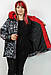 Турецька зимова жіноча куртка великих розмірів 52-64, фото 2