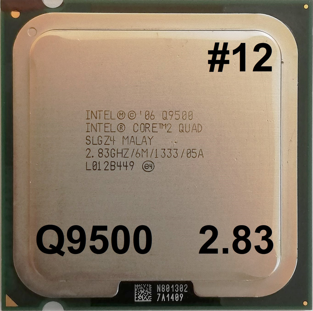 Процесор ЛОТ #12 Intel Core2 Quad Q9500 R0 SLGZ4 2.83GHz 6M Cache 1333 MHz FSB Soket 775 Б/У