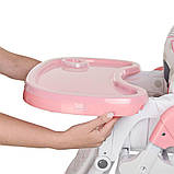Стілець для годування Bambi M 3233 Рожевий (M 3233 Lamb Light Pink), фото 3