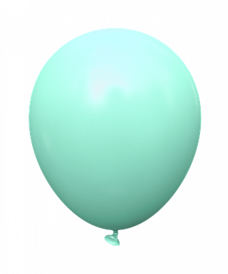 KL 12" Аквамарин (sea green). Кулі повітряні латексні пастель без малюнка