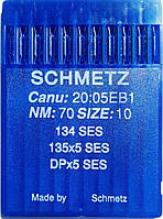 Иглы Schmetz DPx5, SES №70 для промышленных швейных машин