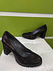 STTOPA Розміри 36-43. Туфлі великих розмірів шкіряні. Каблук 8 см. 144-3643-8 Чорні, фото 4