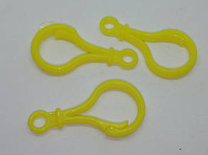 Карабін Пластиковий Заготовка для бізіборду пластмасовий 5 см жовтий