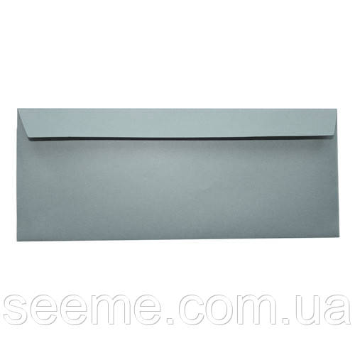 Конверт 220x110 мм, колір пильно-блакитний (dusty blue), КОМПЛЕКТ 10 шт.