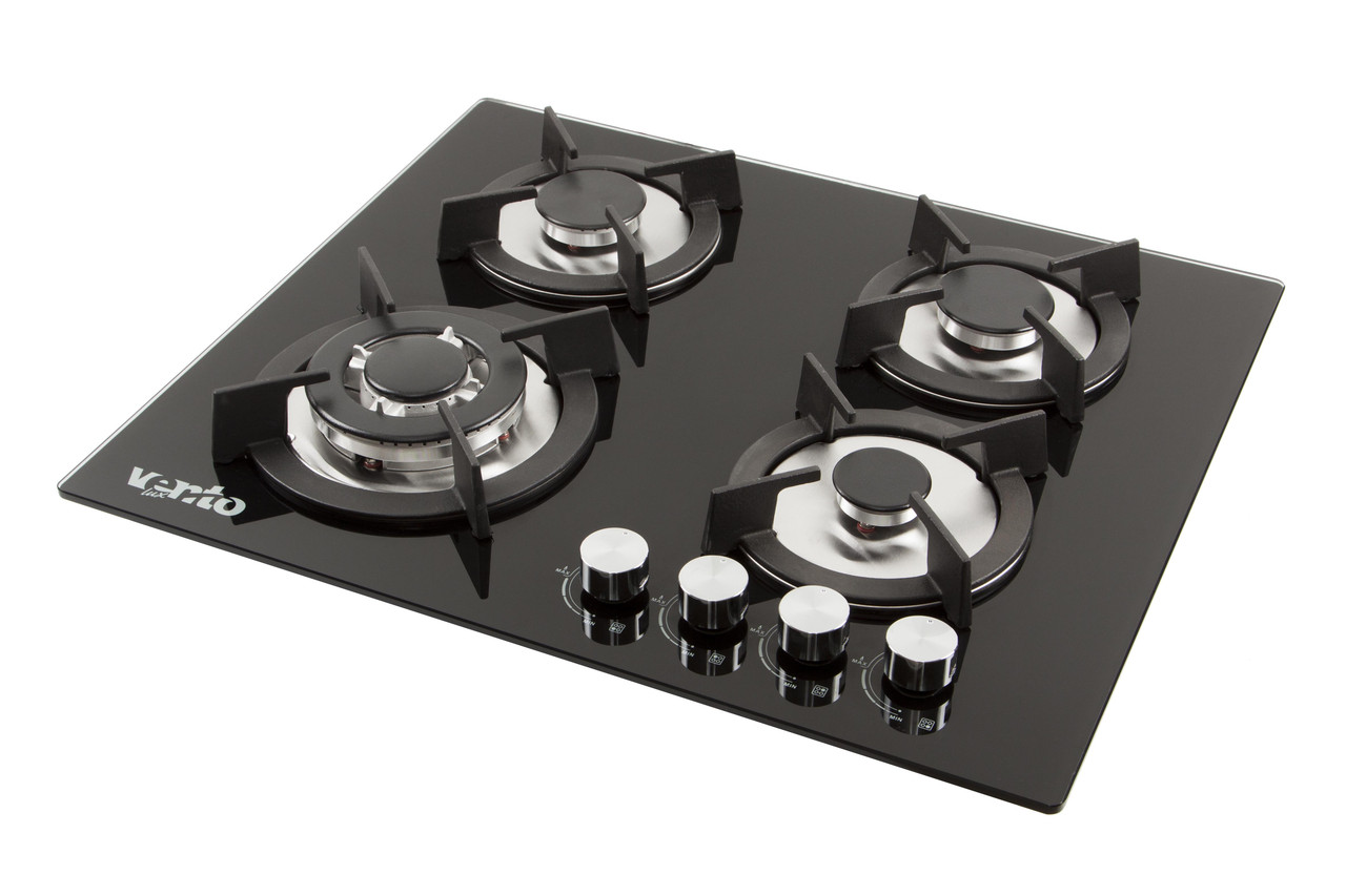 Поверхня газова Ventolux HG K7 CEST (BK) чорне скло
