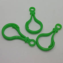 Карабін Пластиковий Заготовка для бізіборду пластмасовий 5 см зелений