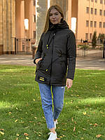 Зимова стильна жіноча парка-куртка