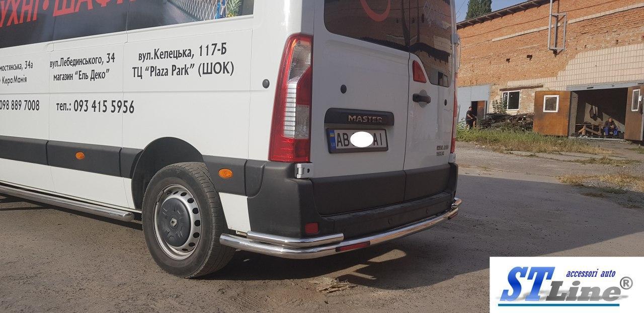 Захист заднього бампера на Renault Master (c 2010-го), фото 1