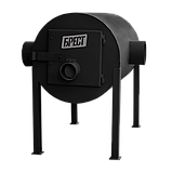 Піч буржуйка Брест 350 з горизонтальними тепловими виходами, фото 4