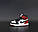 Nike Air Jordan 1 Retro Black White Red (кросівки Найк Аір Джордан чорно-червоні), фото 4