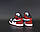 Nike Air Jordan 1 Retro Black White Red (кросівки Найк Аір Джордан чорно-червоні), фото 6