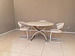 Круглий обідній стіл трансформер Бергамо (B2420) TES Mobili, колір крем, фото 5