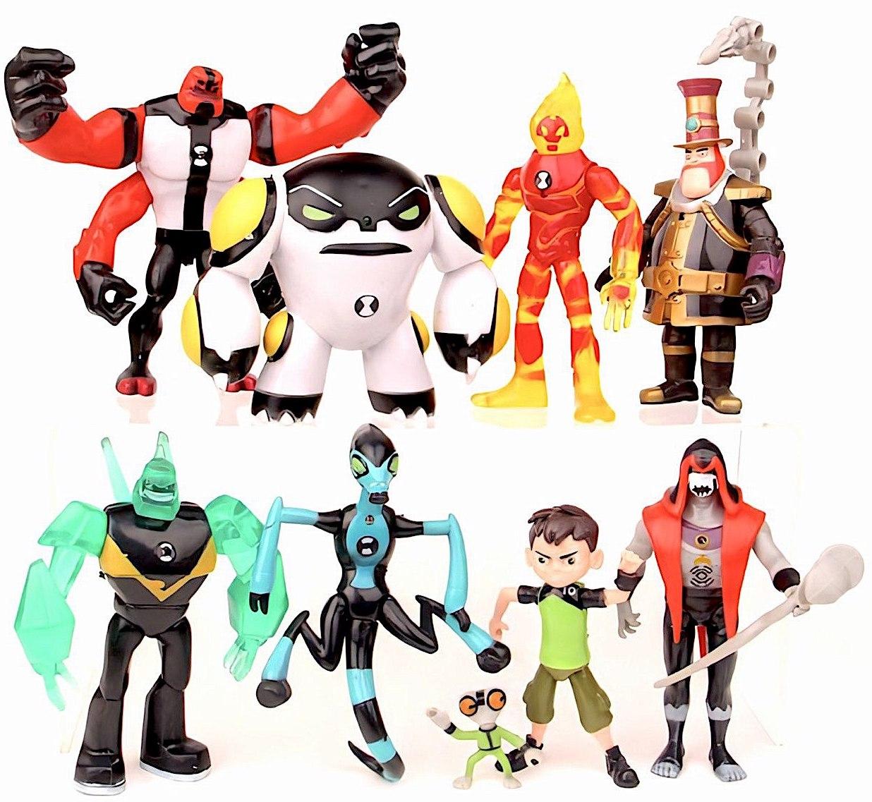 Набір фігурок Бен10 9в1 зі світловими ефектами, 12 см - Ben 10 figure set