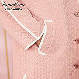 Комплект жіночий домашній теплий з 2 предметів. Костюм для будинку трикотажний зимовий, р. М (рожевий), фото 8