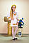 Костюм вишитий Волинські візерунки для дівчинки Соняшник фіолетовий 128 см, фото 5
