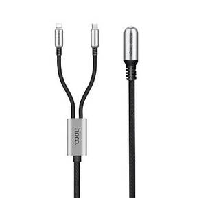 USB Кабель Hoco U17 2в1 Lightning / Micro 1.5 м